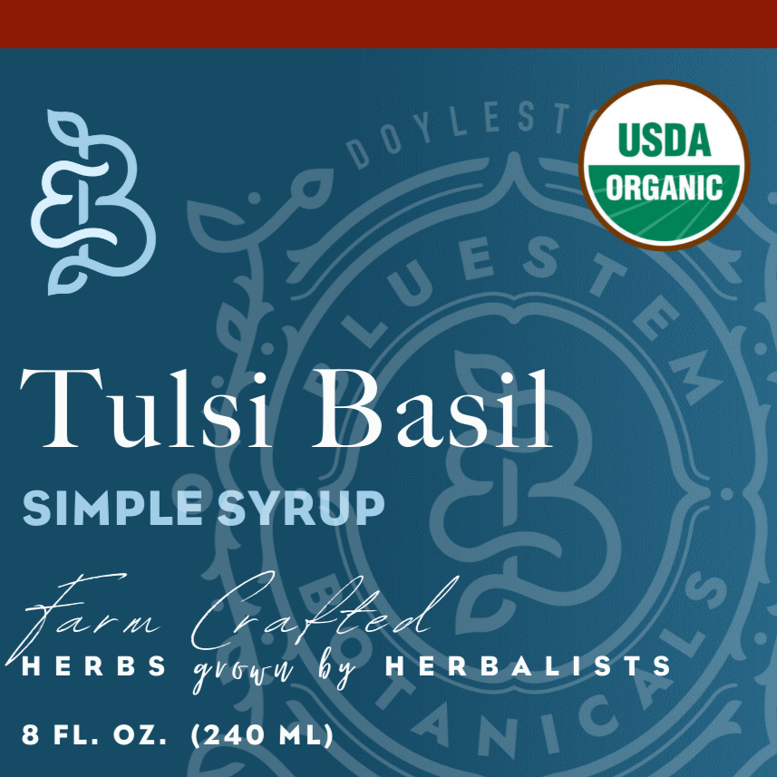 Tusli Basil Simple Syrup - Organic