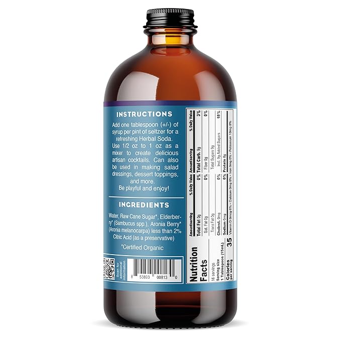 Elderberry Simple Syrup - Organic
