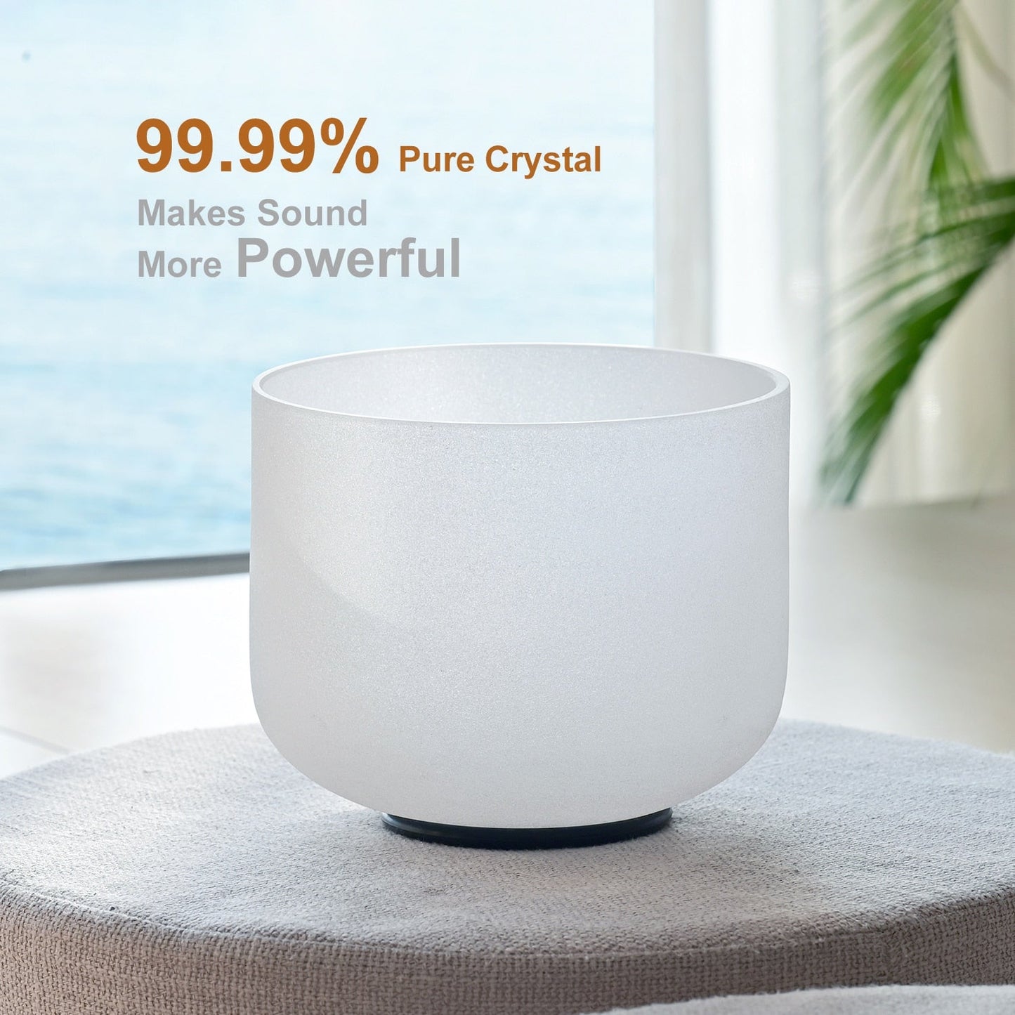Crystal Sound Bowl Frosted Quartz