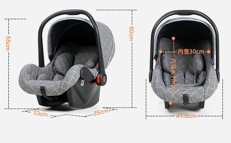 Stylish 3 in 1 Baby Stroller: Newborn Baby Travel System with Portable Pushchair, Baby Cradle, and Infant Carrier