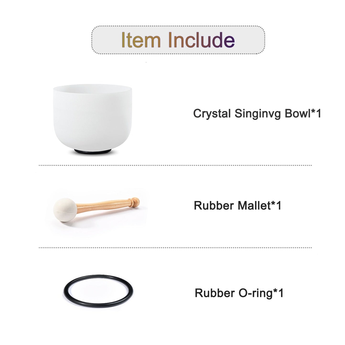 Crystal Sound Bowl Frosted Quartz