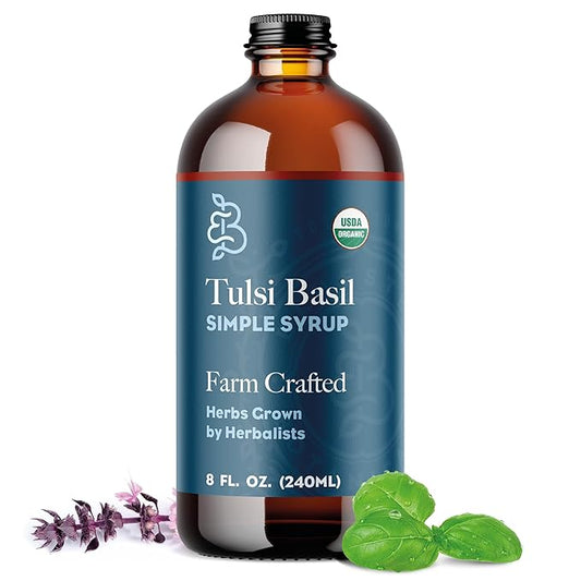 Tusli Basil Simple Syrup - Organic