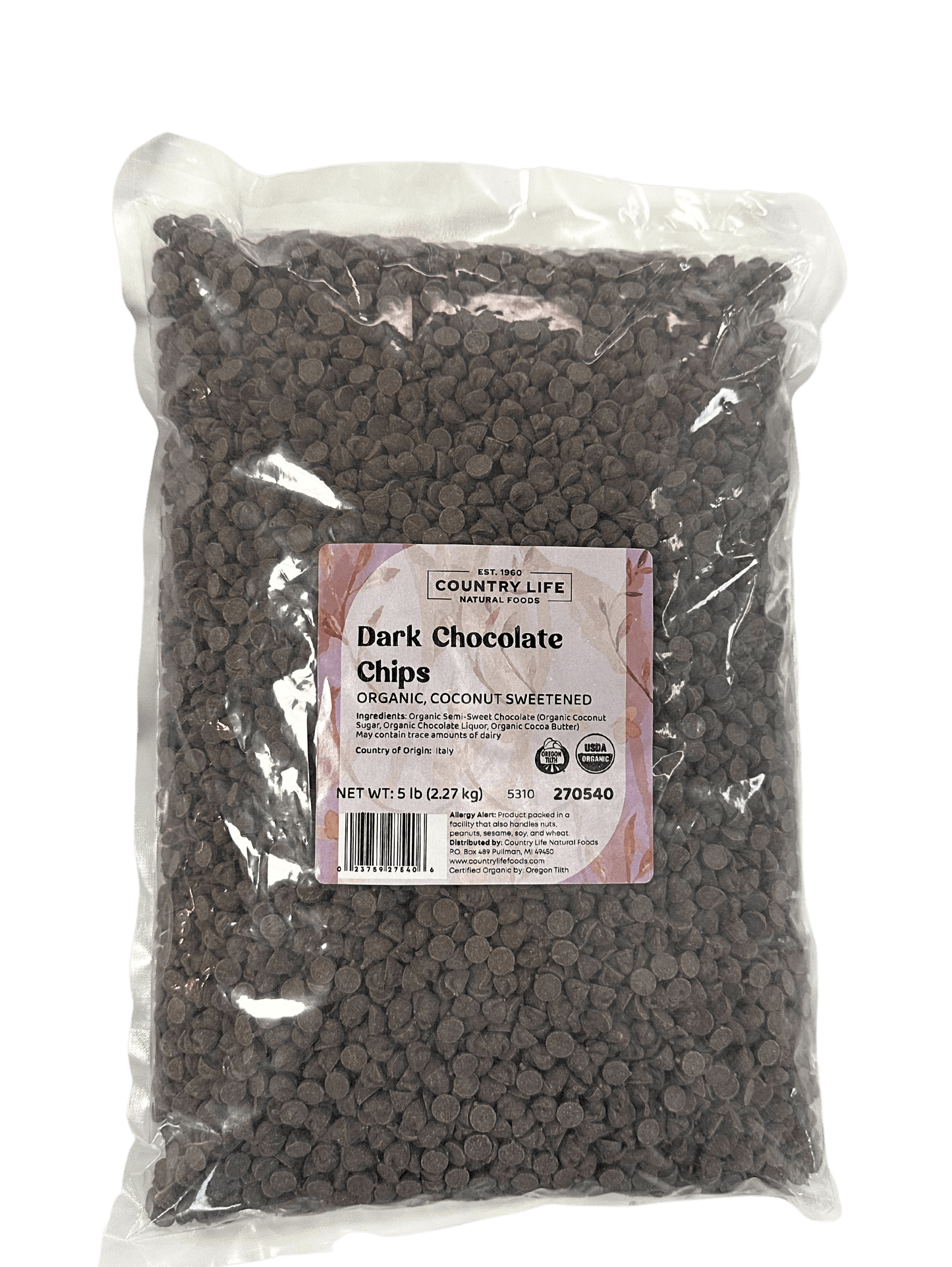 Chocolate Chips, Organic, Dark