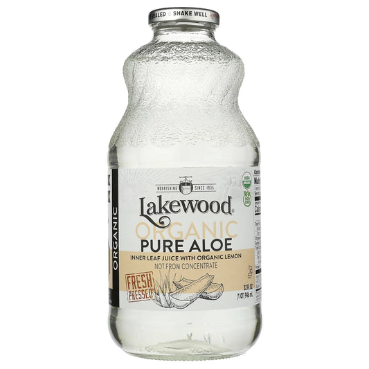 Aloe Juice, Organic, Inner Fillet Juice with Lemon, Lakewood